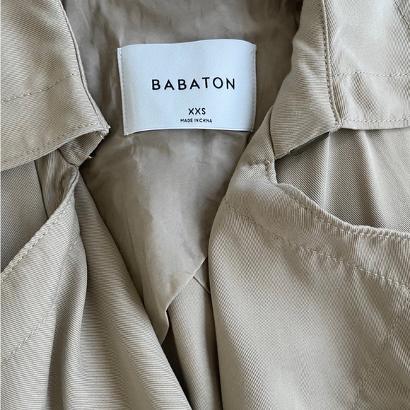 Babaton Tan Trench Coat - Picture 2 of 3